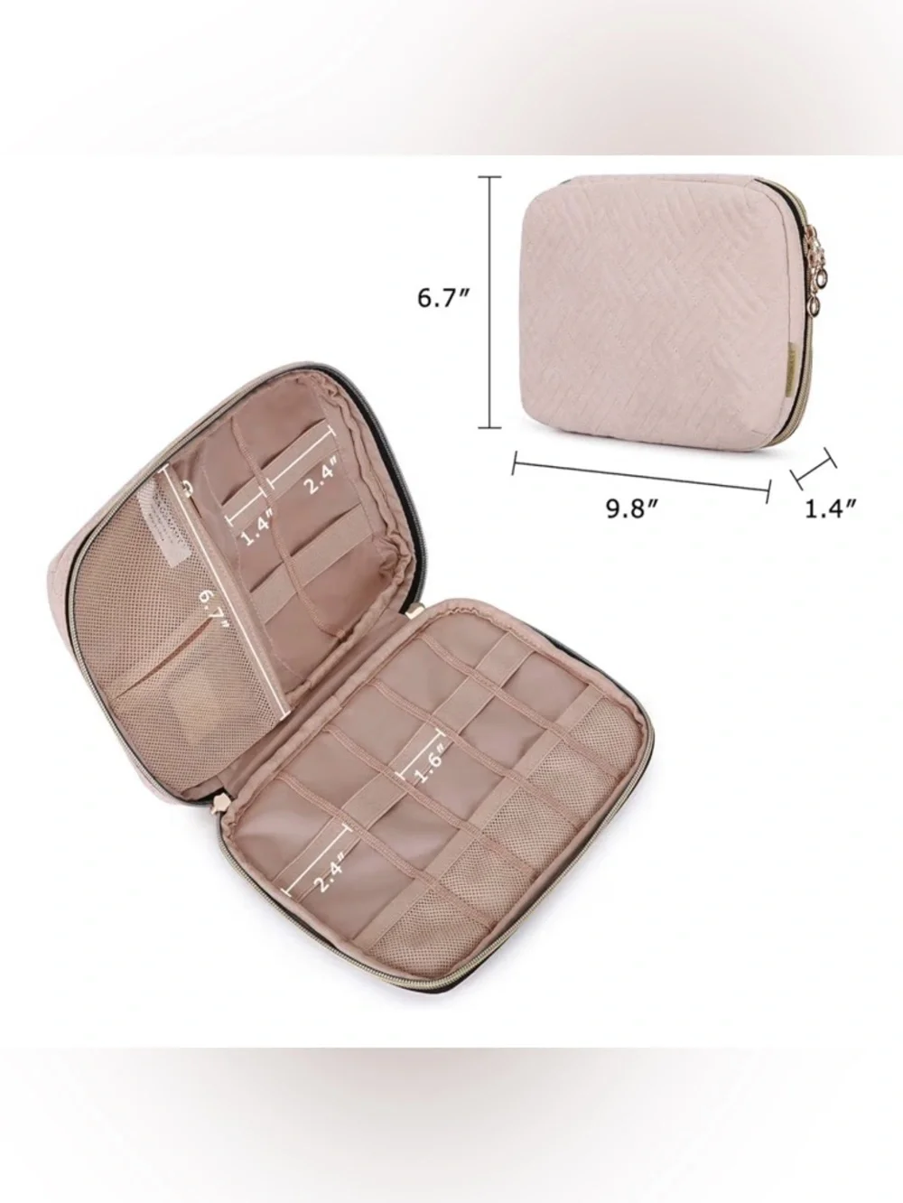 BAGSMART Large Electronics Organizer Travel Case - Picture 3 of 6